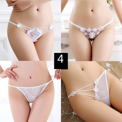 4 db-os készlet. női csipke bikini típusú tanga