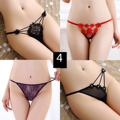 4 db-os készlet. női csipke bikini típusú tanga