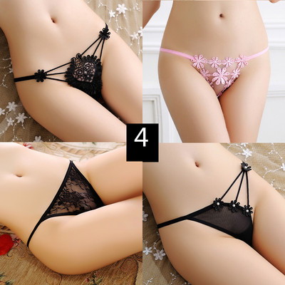 4 db-os készlet. női csipke bikini típusú tanga