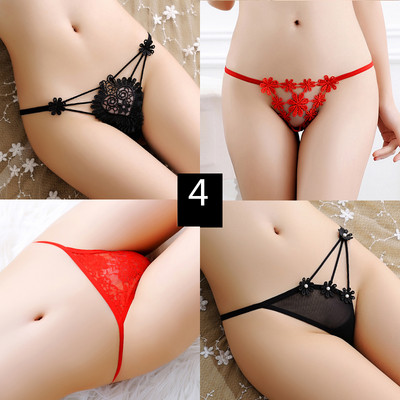 4 db-os készlet. női csipke bikini típusú tanga