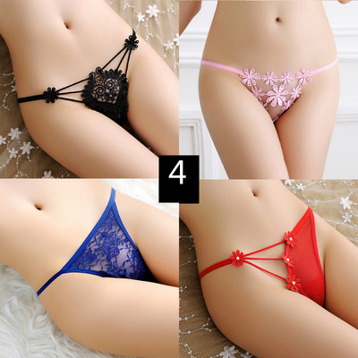 4 db-os készlet. női csipke bikini típusú tanga