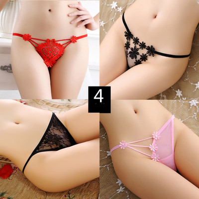 4 db-os készlet. női csipke bikini típusú tanga