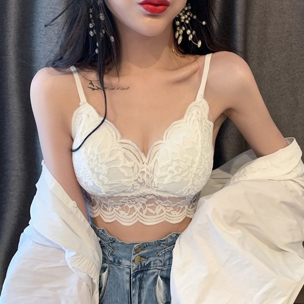 Új modell női csipke mellszobor vékony pántokkal több színben