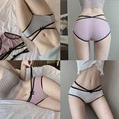 Új női bikini modell több színben szalaggal