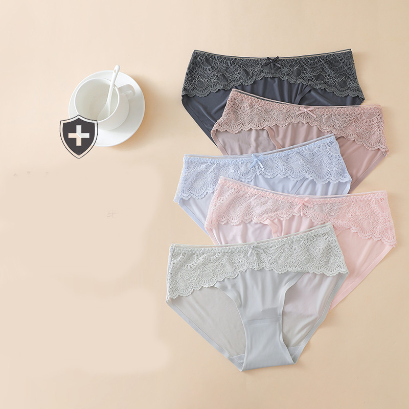 5 db-os női varrat nélküli csipkés bikini szett