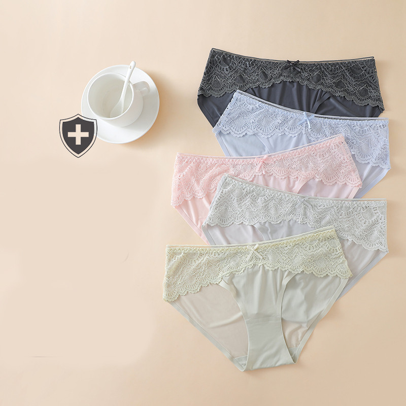 5 db-os női varrat nélküli csipkés bikini szett