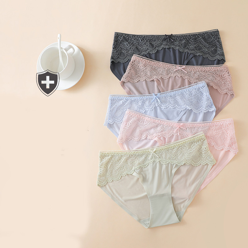 5 db-os női varrat nélküli csipkés bikini szett