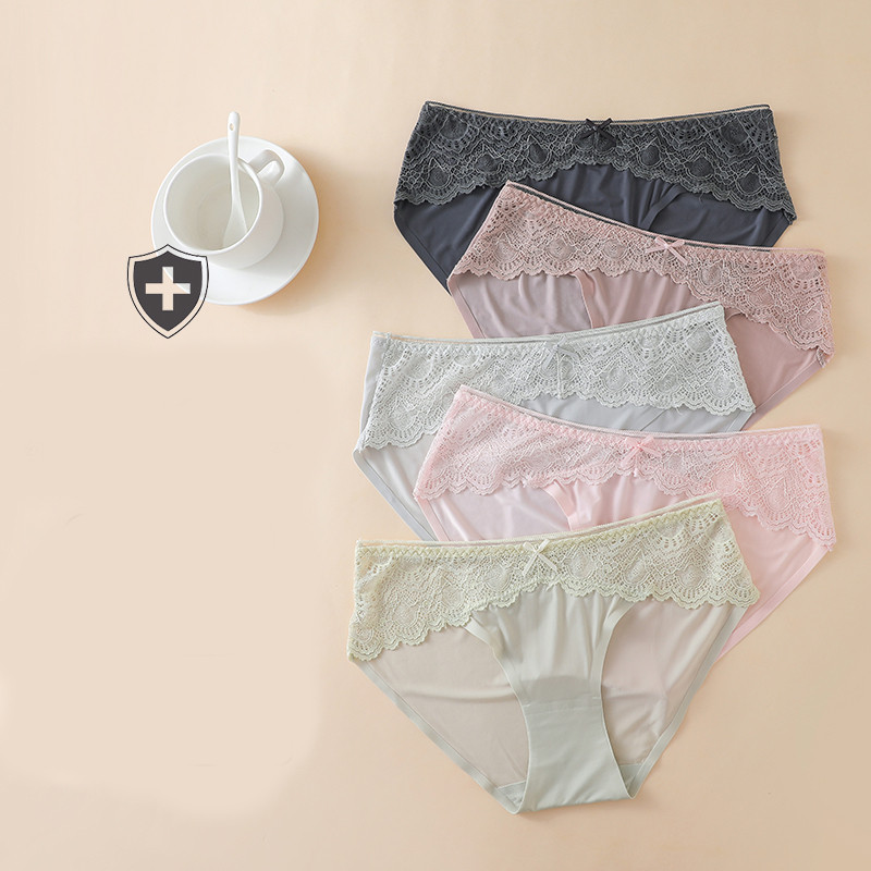 5 db-os női varrat nélküli csipkés bikini szett