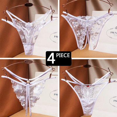 Γυναικείο σετ 4 τεμ. Στρινγκ  από δαντέλα