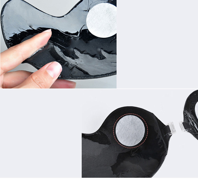 Új modell női öntapadós melltartó fekete és bézs színben