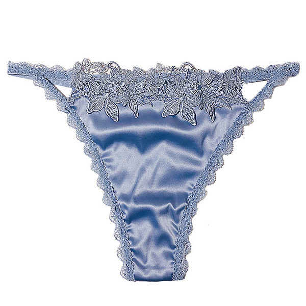 Γυναικεία στρινγκ με δαντέλα και κέντημα