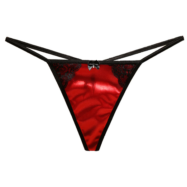 Дамски прашки с панделка и дантела