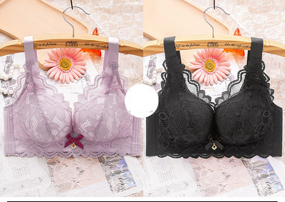 Két női melltartó készlet csipkével és széles pántokkal