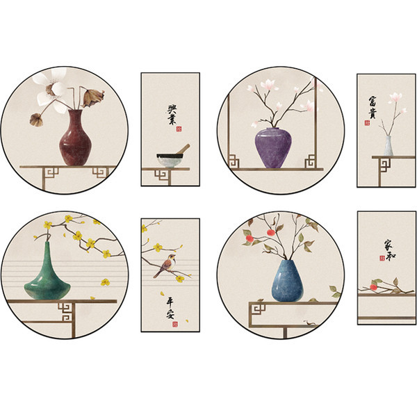 Öntapadó faldekoráció különféle elemekkel