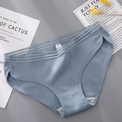 Ženski pamučni bikini jednobojni model