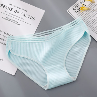 Ženski pamučni bikini jednobojni model