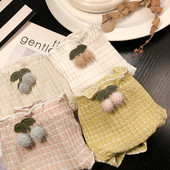 Kockás női bikini 3D elemmel