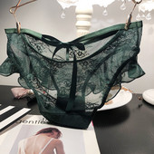 Női csipke bikini fürtökkel és szalaggal