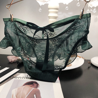 Női csipke bikini fürtökkel és szalaggal