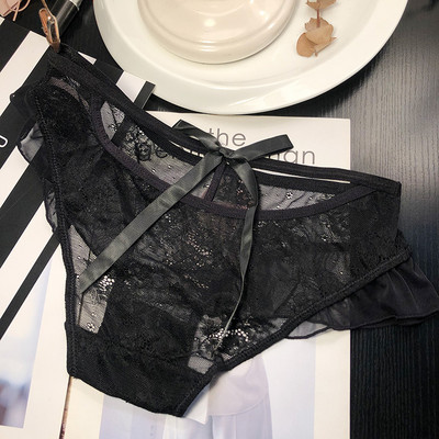 Női csipke bikini fürtökkel és szalaggal