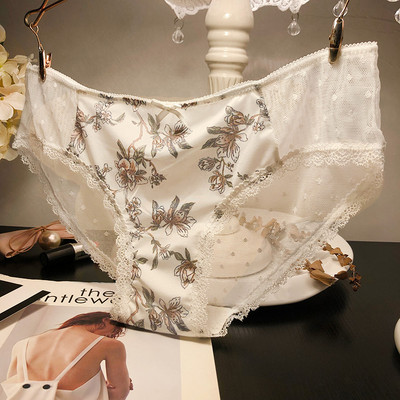 Ženski bikini s cvjetnim uzorkom i točkastom mrežicom