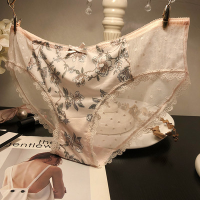 Ženski bikini s cvjetnim uzorkom i točkastom mrežicom