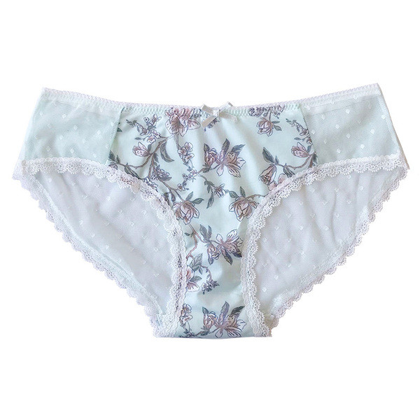 Ženski bikini s cvjetnim uzorkom i točkastom mrežicom