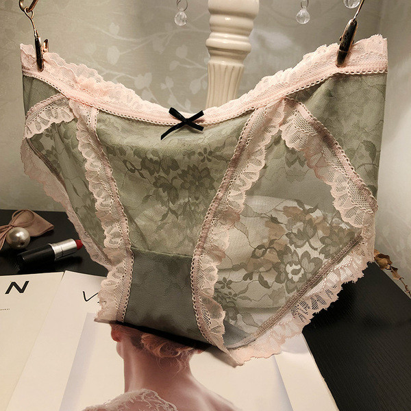 Női csipke bikini magas derékkal