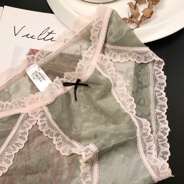 Női csipke bikini magas derékkal