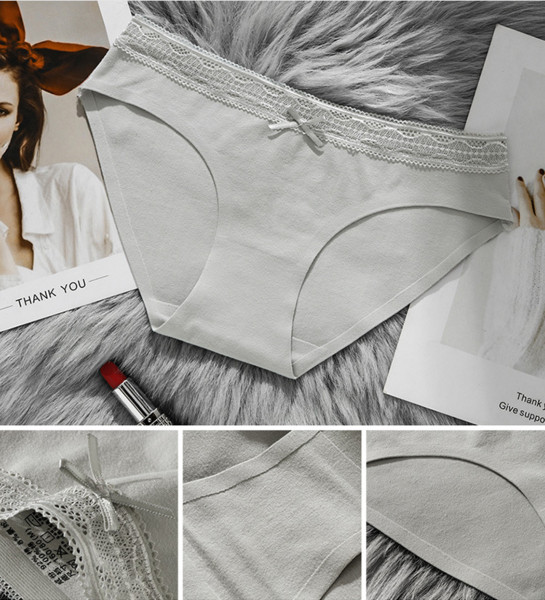 Női 3 db-os bugyi szett szalaggal