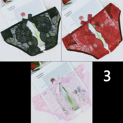 3 darab női csipke bikini szett szalaggal