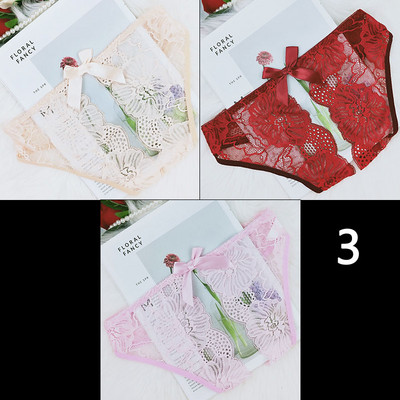 3 darab női csipke bikini szett szalaggal