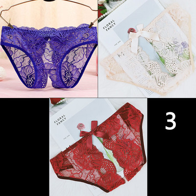 3 darab női csipke bikini szett szalaggal