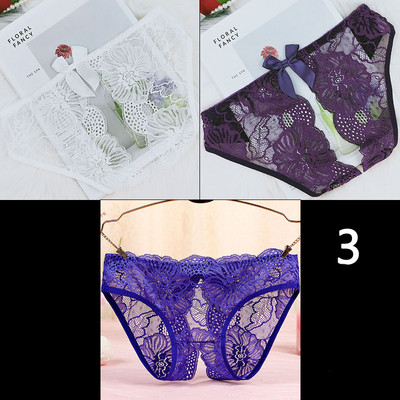 3 darab női csipke bikini szett szalaggal