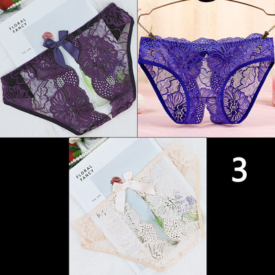 3 darab női csipke bikini szett szalaggal