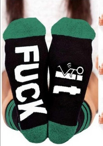 Uniszex pamut zokni modell felirattal