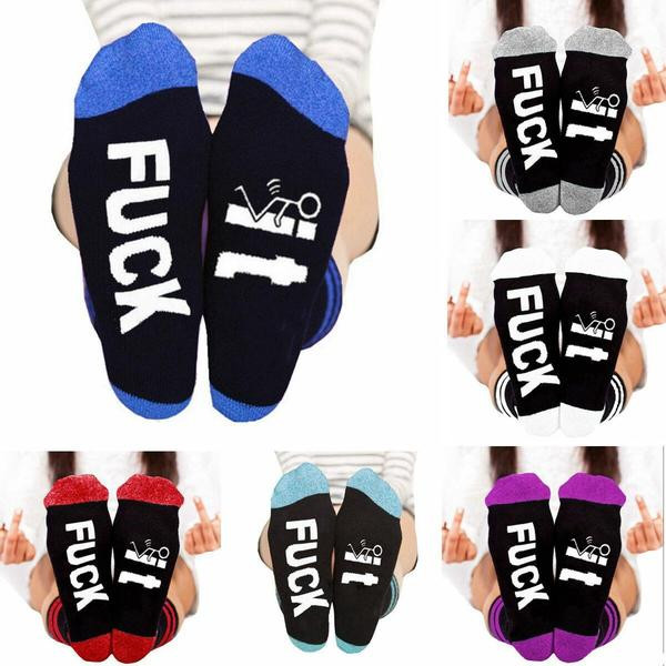 Uniszex pamut zokni modell felirattal