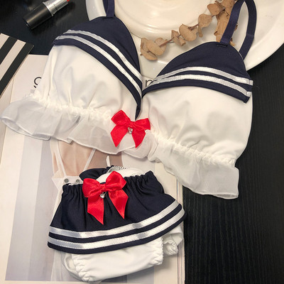 Γυναικείο σετ από δύο μέρη με κορδέλα