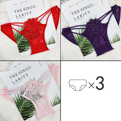 Három női bikini szett csipkével