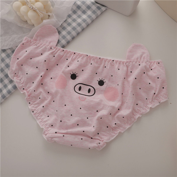 Σετ από τρία βαμβακερά μπικίνι με επιγραφή και τρισδιάστατα στοιχεία