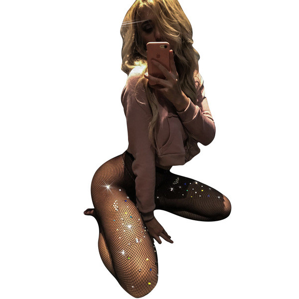 Γυναικεία καλσόν διακοσμημένες με πέτρες 