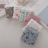 Γυναικείο βαμβακερό μπικίνι με χρωματιστό μοτίβο - ένα σετ από έξι κομμάτια