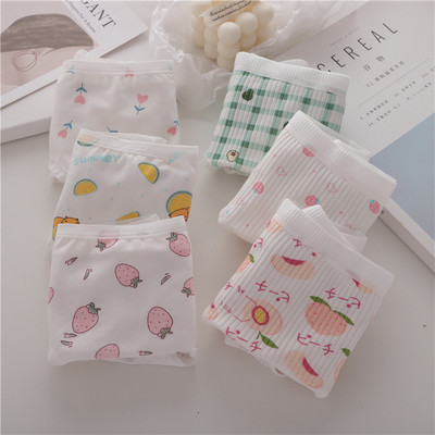 Γυναικείο βαμβακερό μπικίνι με χρωματιστό μοτίβο - ένα σετ από έξι κομμάτια