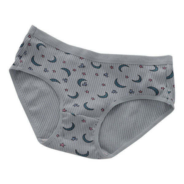 Γυναικείο βαμβακερό μπικίνι με χρωματιστό μοτίβο - ένα σετ από έξι κομμάτια