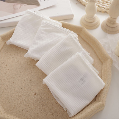 Négy pamut női bikini szett fehér színben