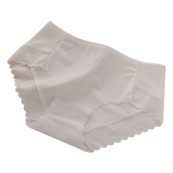 Négy pamut női bikini szett fehér színben