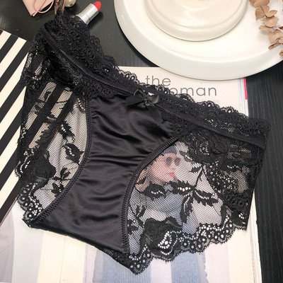 Γυναικεία δαντελένια μπικίνι με κορδέλα