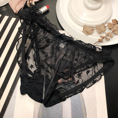 Γυναικεία μπικίνι με τύπωμα αστέρια με κορδέλα