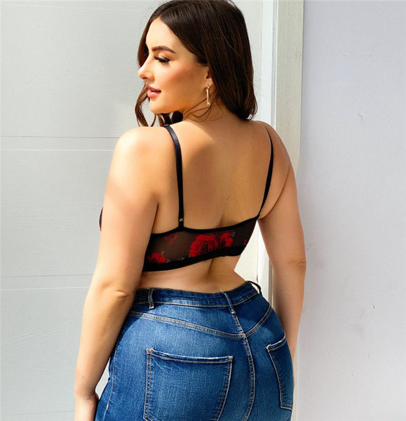 Virágmintás női csipke melltartó