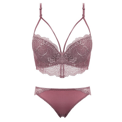 Új modell csipke szett kétrészes melltartóból és bikiniből